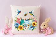 Spring Laundry Clipart, an Illustration by RobertsArt (Thumbnail 4 of 7)