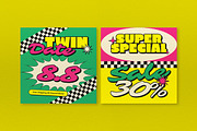 Pink Retro 1970s Fashion Sale Banner, an UI Kit Template by graphicook (Thumbnail 5 of 5)
