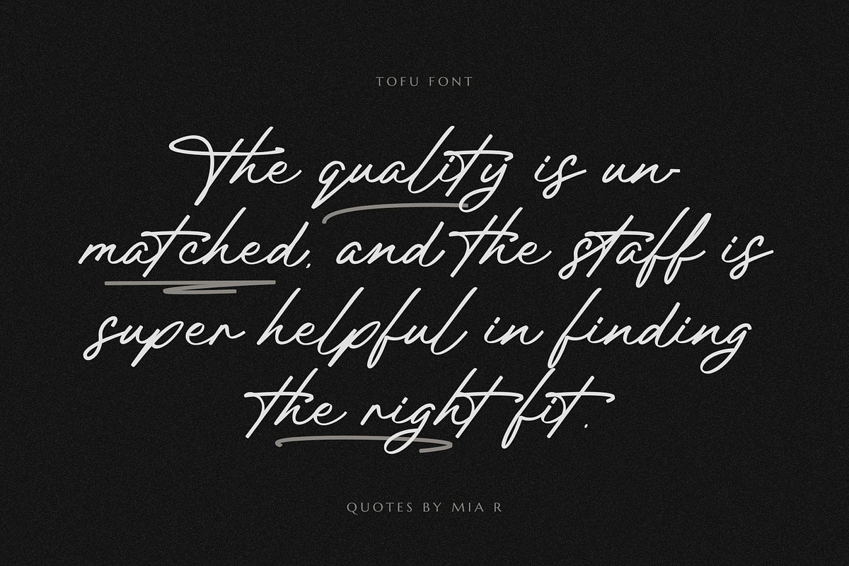 Tofu Script, a Handwritten Font by Muwatta Studio (Photo 4 of 6)