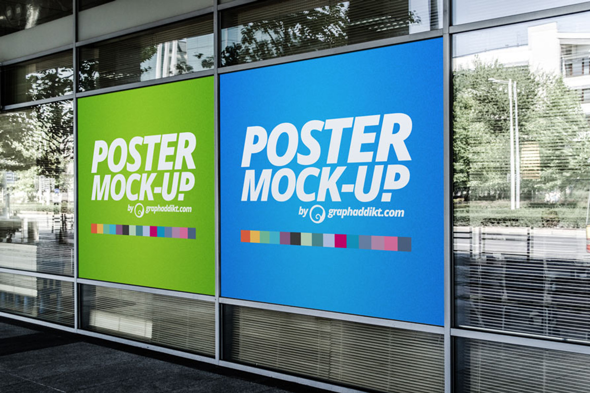 Billboard & Poster mockups, a Print Template by graphaddikt (Photo 3 of 5)