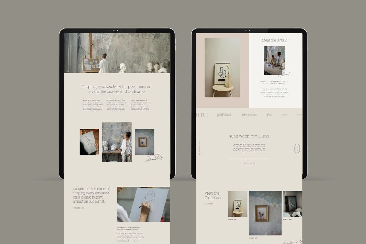 Showit Website Template for Artists, a Websites & App Template by Starline Creative (Photo 4 of 8)