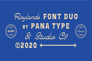 Roylands Font Duo