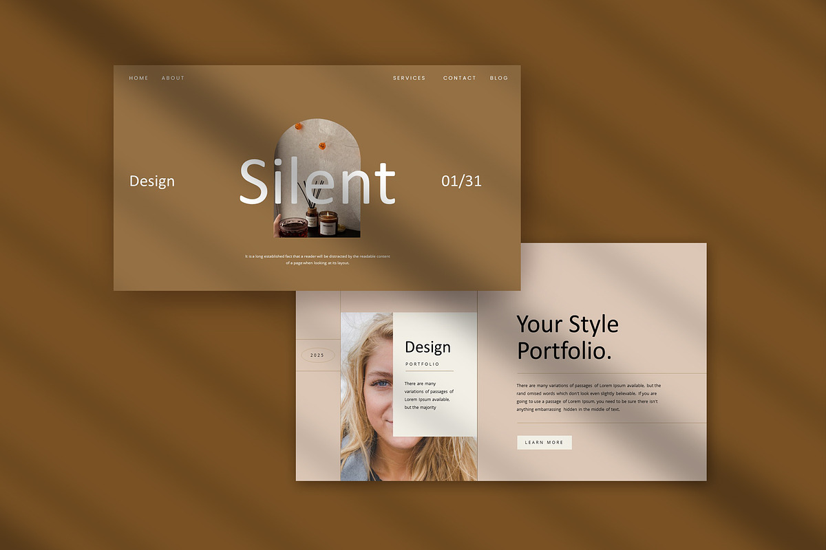 Silent Portfolio Template, a Presentation Template by Pradaxa (Photo 4 of 9)