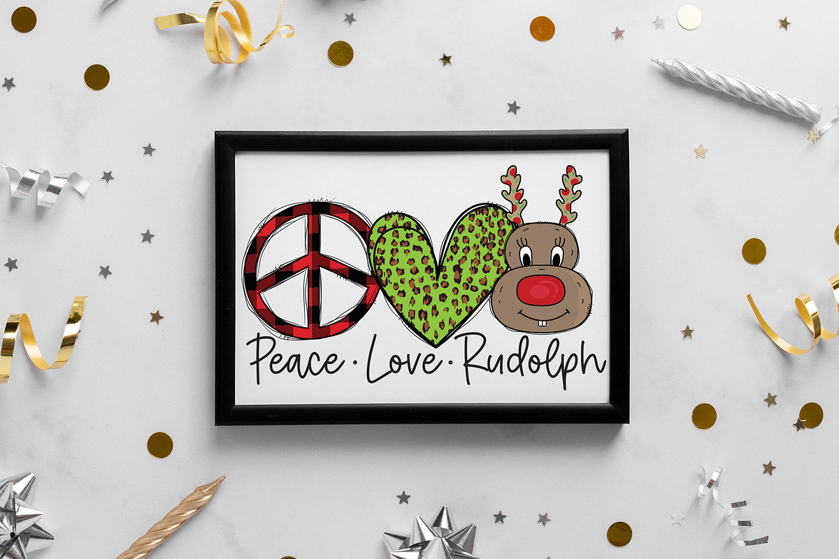 Peace Love Christmas PNG Bundle, a Graphic by CraftlabSVG (Photo 13 of 14)