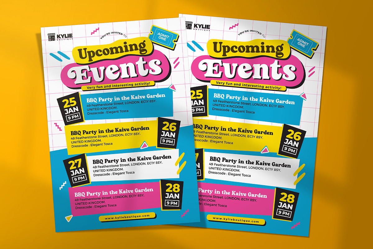 Upcoming Event Flyer, a Flyer Template by Aarley Kaiven (Photo 1 of 3)