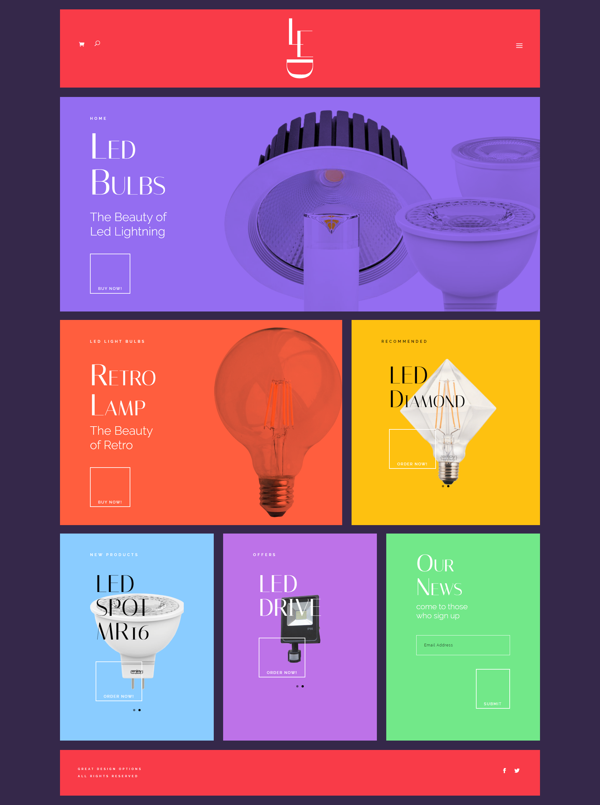 Led, a WordPress Template by gdo.com