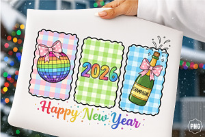 2026 Happy New Year PNG, an Illustration by SinaCreation