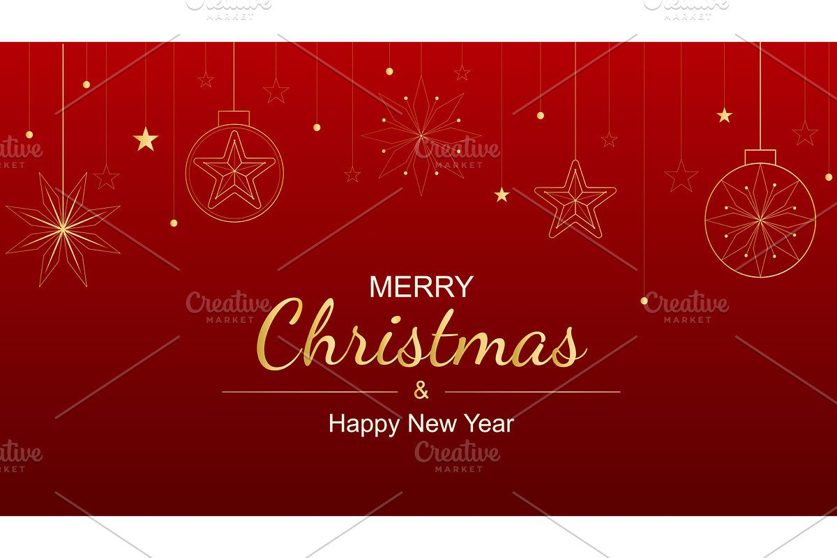 Merry Christmas and Happy New Year, an Object Illustration by Tati_Kli