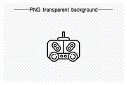 Joystick Icons Line Illustration, an Outline Icon by Designfour (Thumbnail 2 of 7)