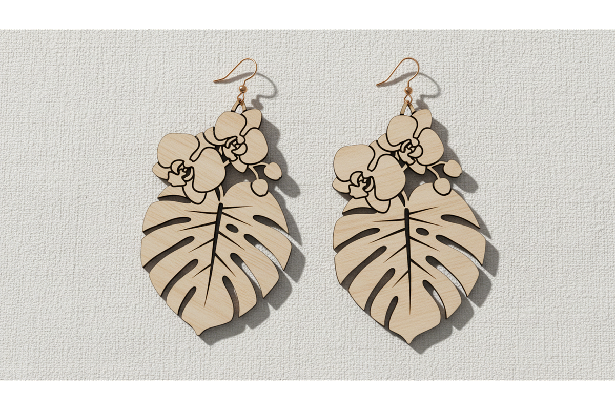 Floral Charm Earring Files, a Graphic by musafir_fashion (Photo 4 of 11)