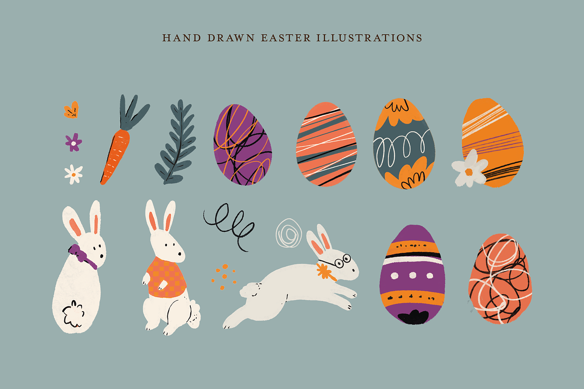 Modern Easter, a Seasonal Illustration by HeyLuisa (Photo 2 of 7)