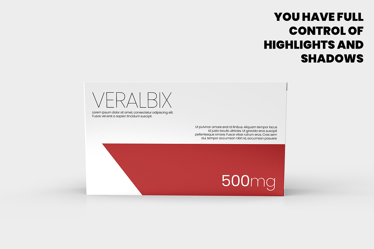 Medicine Box Mock-up v.2 - 9 Views, a Packaging Mockup by Illusiongraphic (Photo 2 of 21)