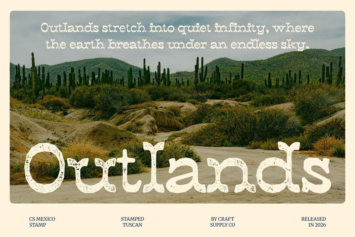 CS Mexico Stamp, a Serif Font by Craft Supply Co. (Photo 5 of 8)