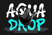 Blue Soak Display Water Font, a Font by PutraCetol Studio (Thumbnail 2 of 5)