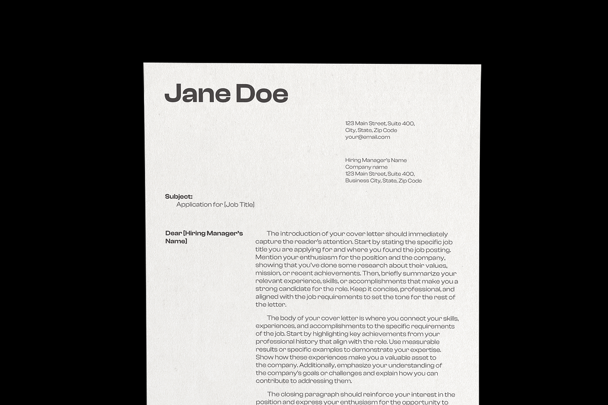 CV/Resume & Cover Letter Template_01, a Resume Template by Akreatipe (Photo 2 of 4)