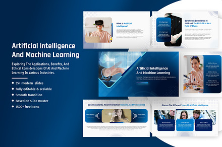 Artificial Intelligence & Machine, a Presentation Template by SlideStack