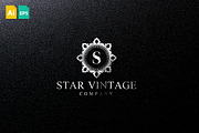 Star Vintage Logo, a Branding & Logo Template by Schneider Design Store (Thumbnail 1 of 3)