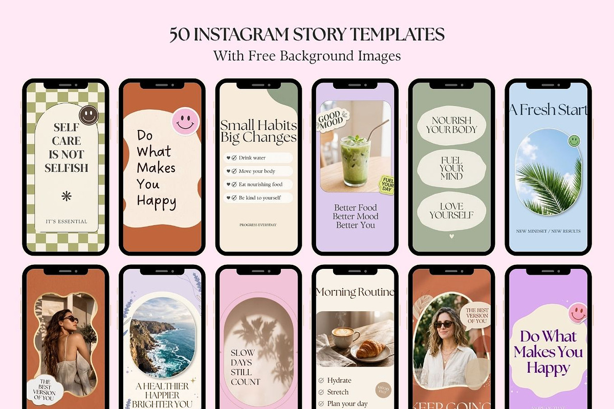 Aesthetic Instagram Templates, a Social Media Template by Arslan (Photo 3 of 7)