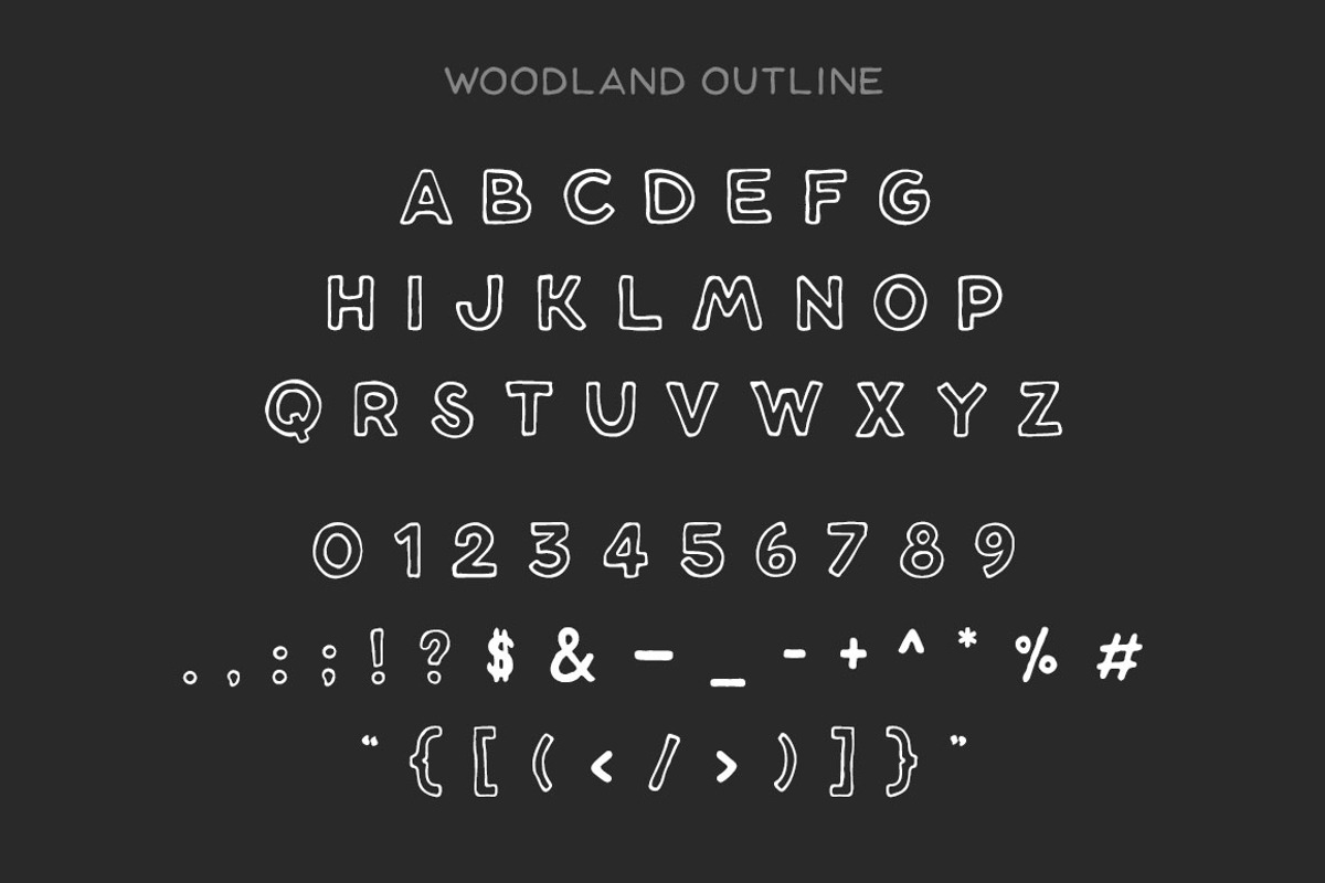 Woodland Font, a Sans Serif Font by Mark van Leeuwen