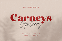 Carneys Gallery Font Duo