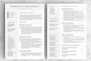 Resume/CV - The Maloney, a Resume Template by CreativeLandStudio (Thumbnail 4 of 9)