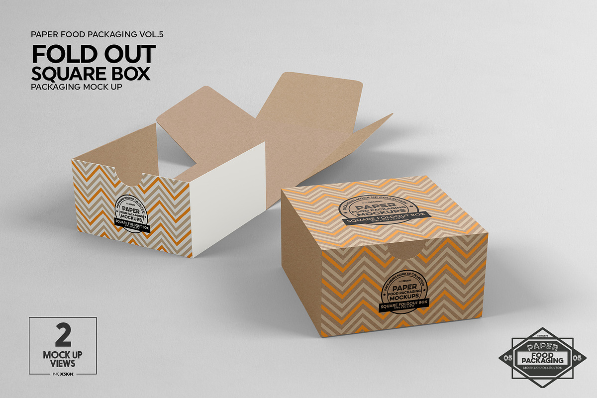 VOL.5: Food Box Packaging Mockups, a Packaging Mockup by INCDesign (Photo 10 of 21)