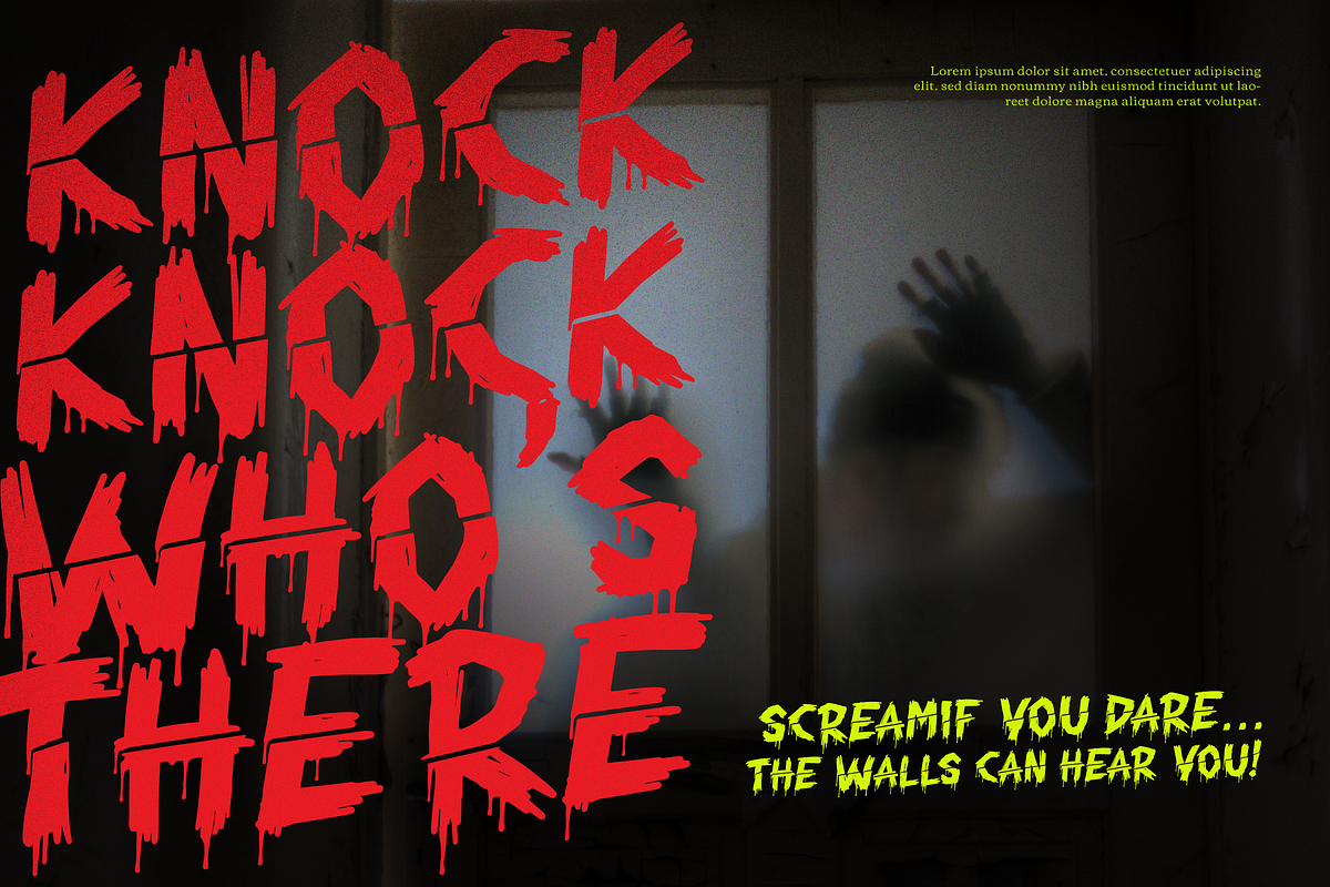 Chiller Mark | Horror Font, a Handwritten Font by Denustudios (Photo 9 of 12)