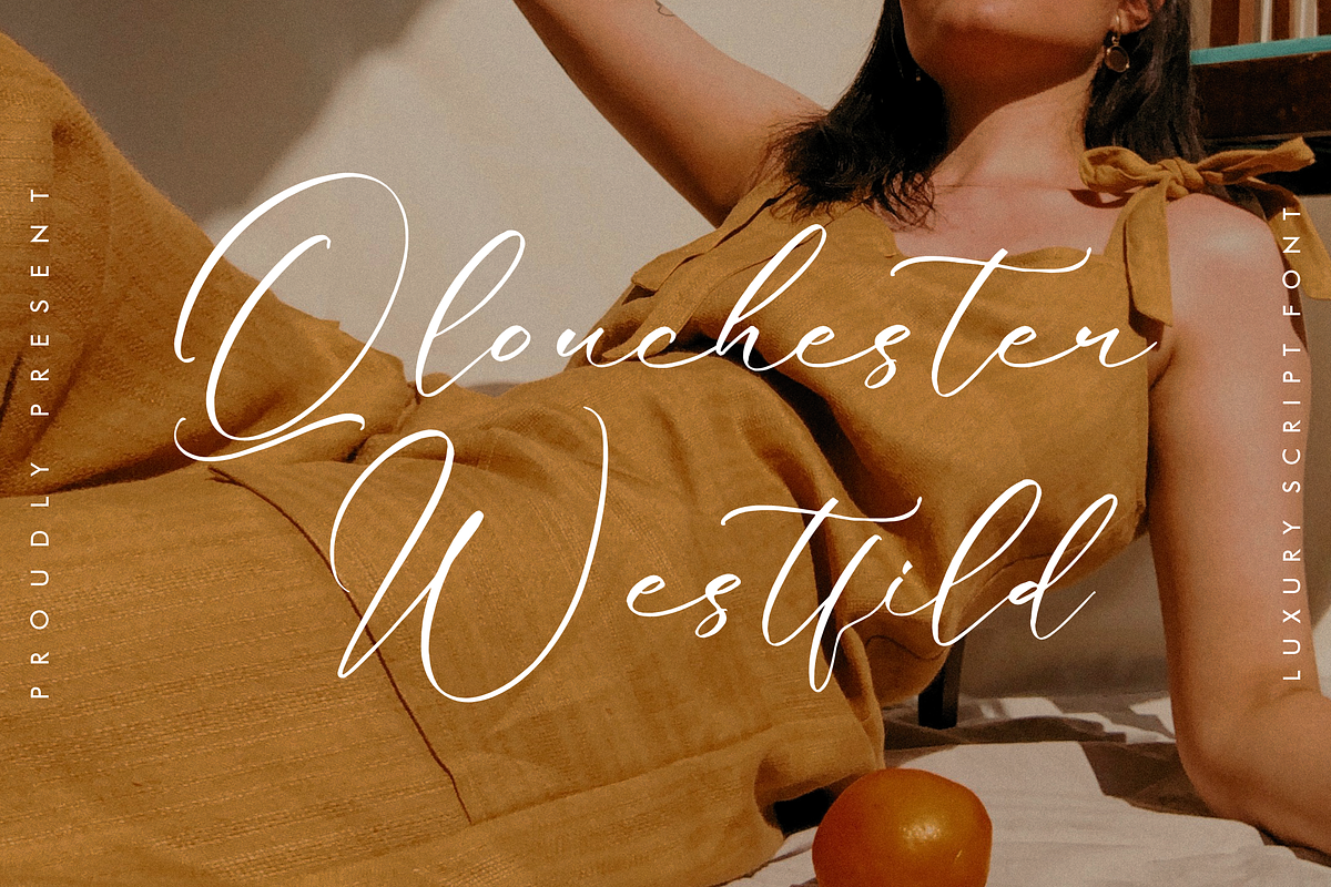 Qlouchester Westfild Luxury Script, a Script Font by Storytype Studio (Photo 1 of 15)