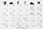128 abstract Y2K vector shapes, an Object Graphic by Valeria Soloveva (Thumbnail 4 of 6)