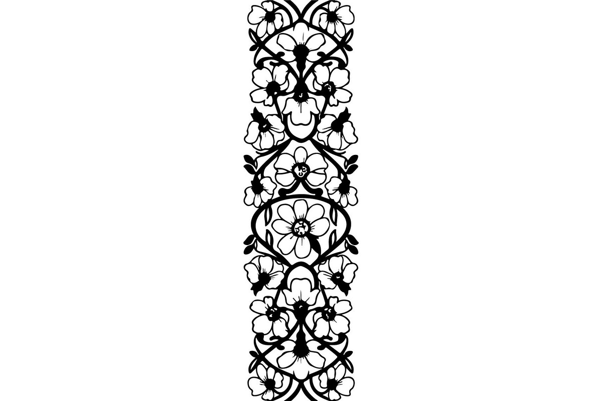 Decorative Flower Panel Vector, an Object Graphic by Designer_Momina (Photo 6 of 19)