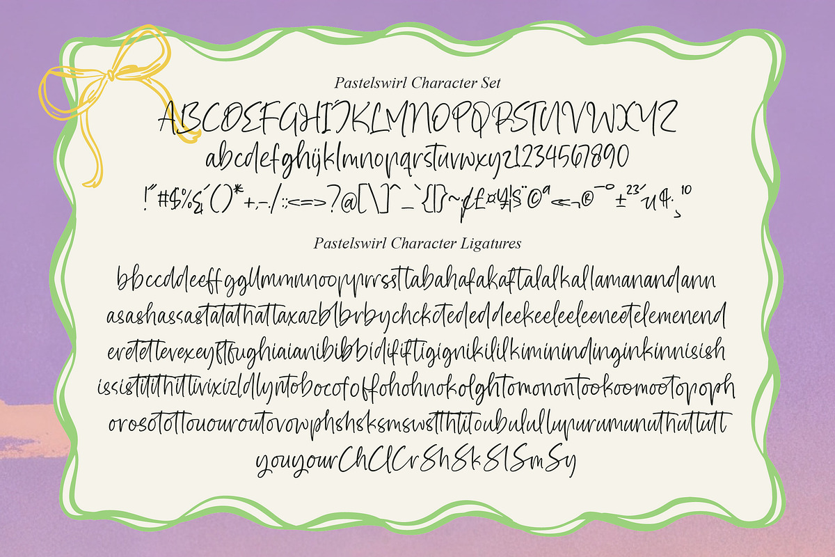 Pastelswirl Casual Handwritten Font, a Script Font by stylishtype.co (Photo 14 of 15)