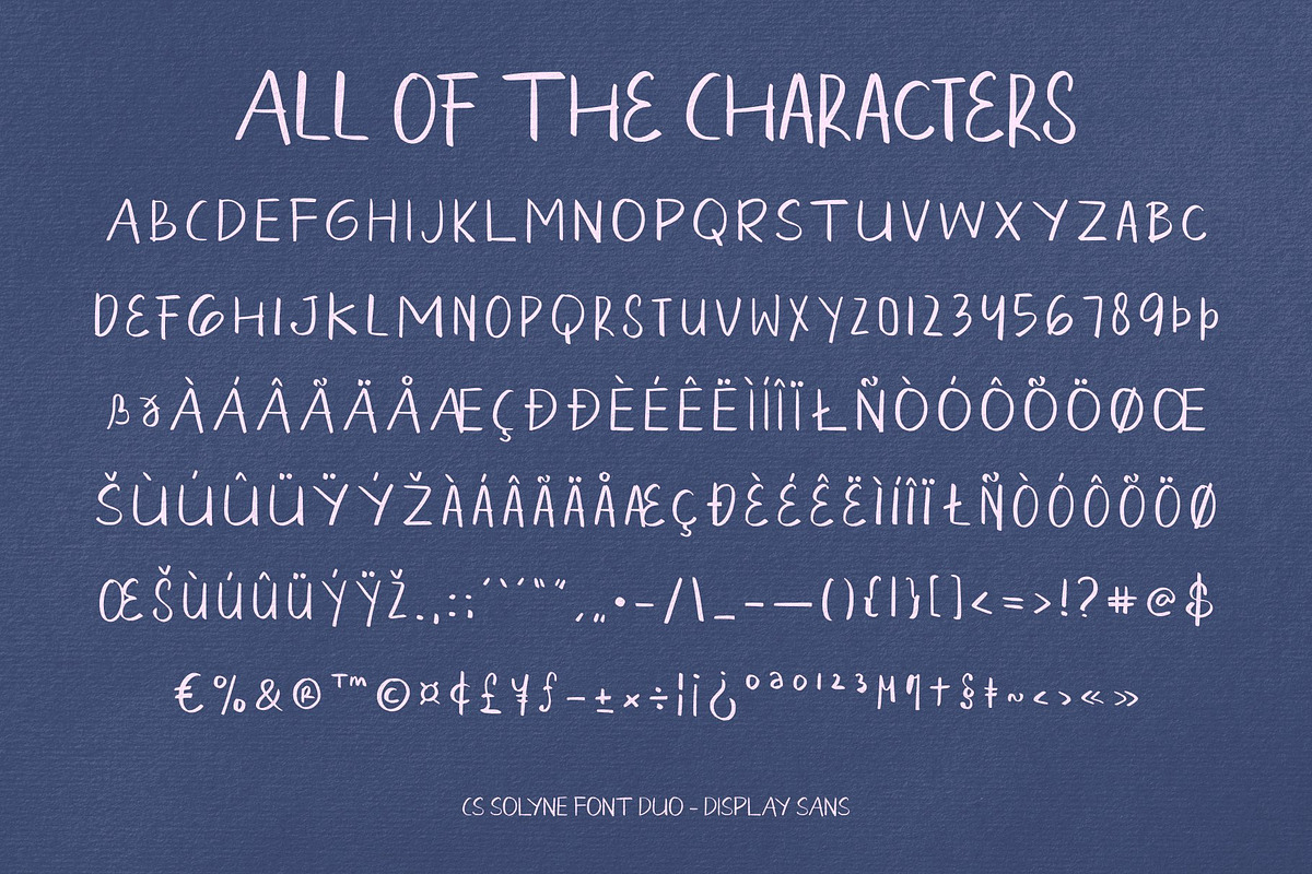 CS Solyne - Font Duo, a Handwritten Font by Craft Supply Co. (Photo 7 of 8)