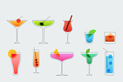 Cocktails glasses, a Food Illustration by CGterminal (Thumbnail 2 of 4)