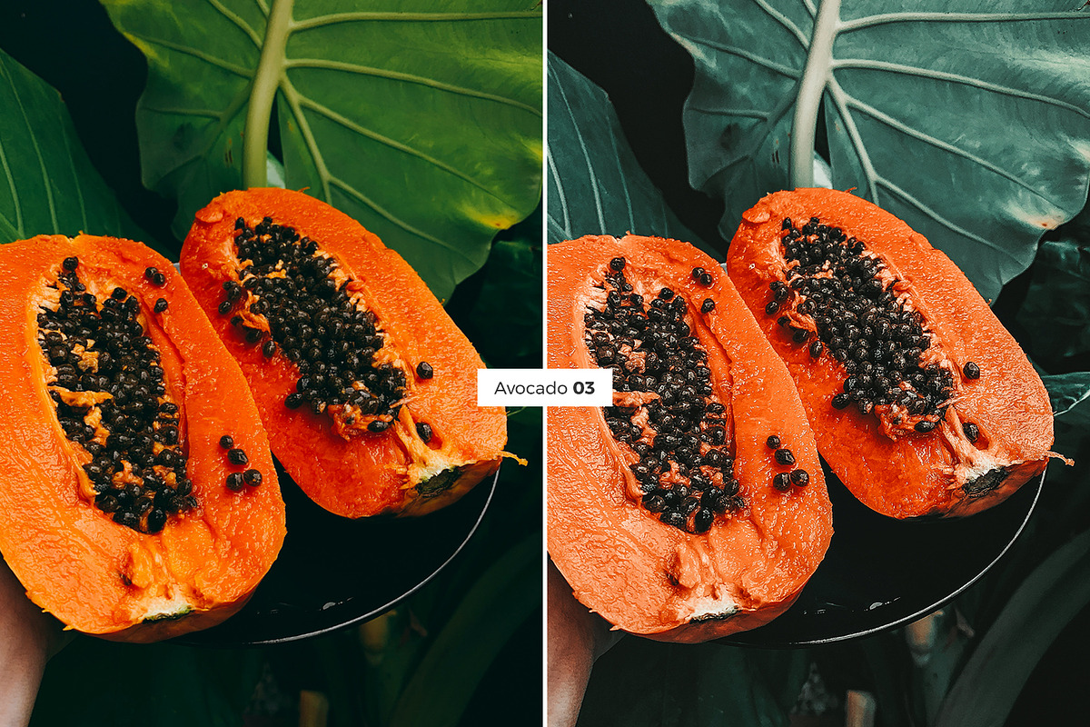 4 Lightroom Presets AVOCADO, an Action Add-On by Graace Studio (Photo 7 of 8)