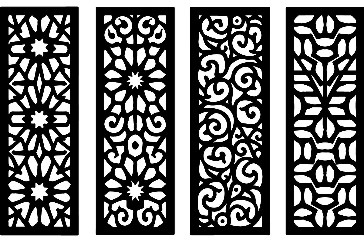 Black Geometric Laser Cut Sets, an Object Graphic by Creativeshirt (Photo 2 of 5)