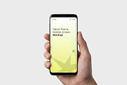 Smartphone in Hand Mockup Bundle, an Android Mockup by graphypix (Thumbnail 8 of 14)