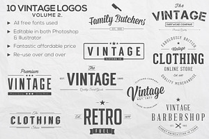 Vintage Logos Vol. 2