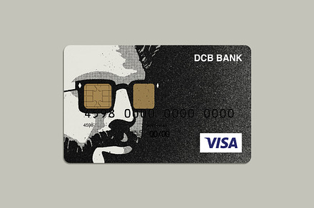 Fashion Portrait Bank Card Design