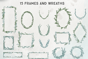 Eucalyptus Wreath Vector Graphics