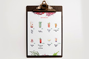 Watercolor vector tea & beverages-6, an Illustration by miminoshka (Thumbnail 6 of 7)