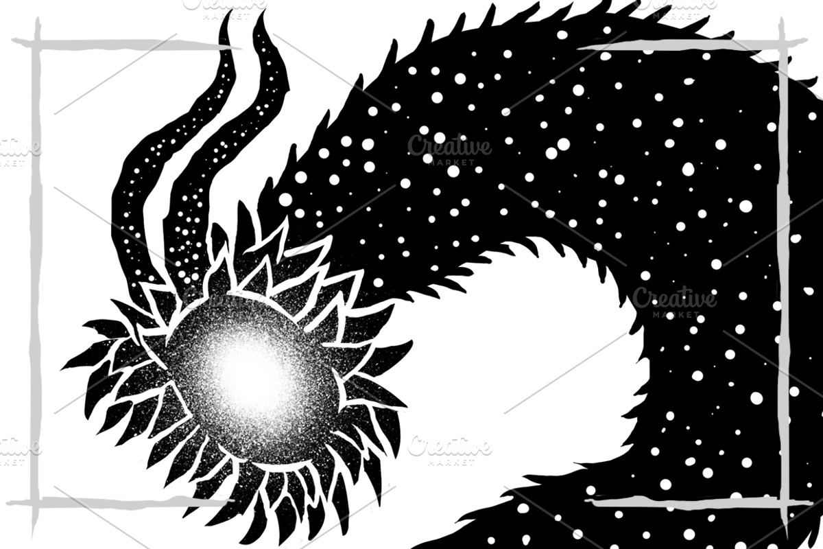 Dragon question mark| T-Shirt design, an Illustration by Design by sebrodbrick (Photo 2 of 2)