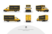 Box Truck Mockup Set, an Advertising Mockup by Country4k (Thumbnail 4 of 4)