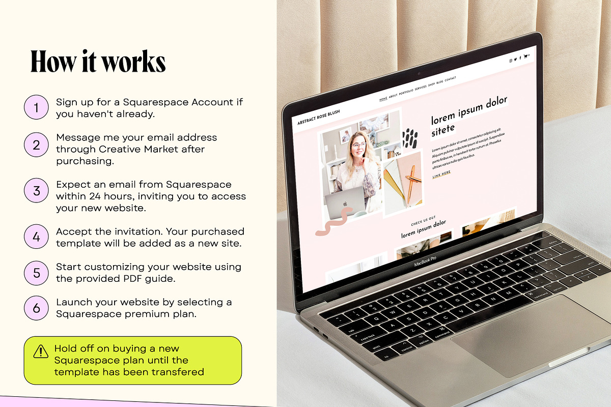 Pink Squarespace Website Template, a Squarespace Template by Template Twist Shop (Photo 5 of 10)