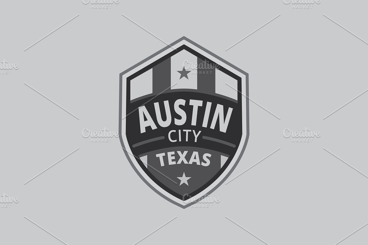 Austin Texas Shield Logo Template, a Branding & Logo Template by Aura Canyon HQ (Photo 4 of 4)