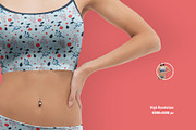Female Cotton Inner Wear Set Mockup, an Apparel Mockup by Designertale (Thumbnail 4 of 6)