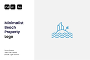Minimalist Beach Property Logo, a Branding & Logo Template by Luxury Logos (Thumbnail 1 of 4)