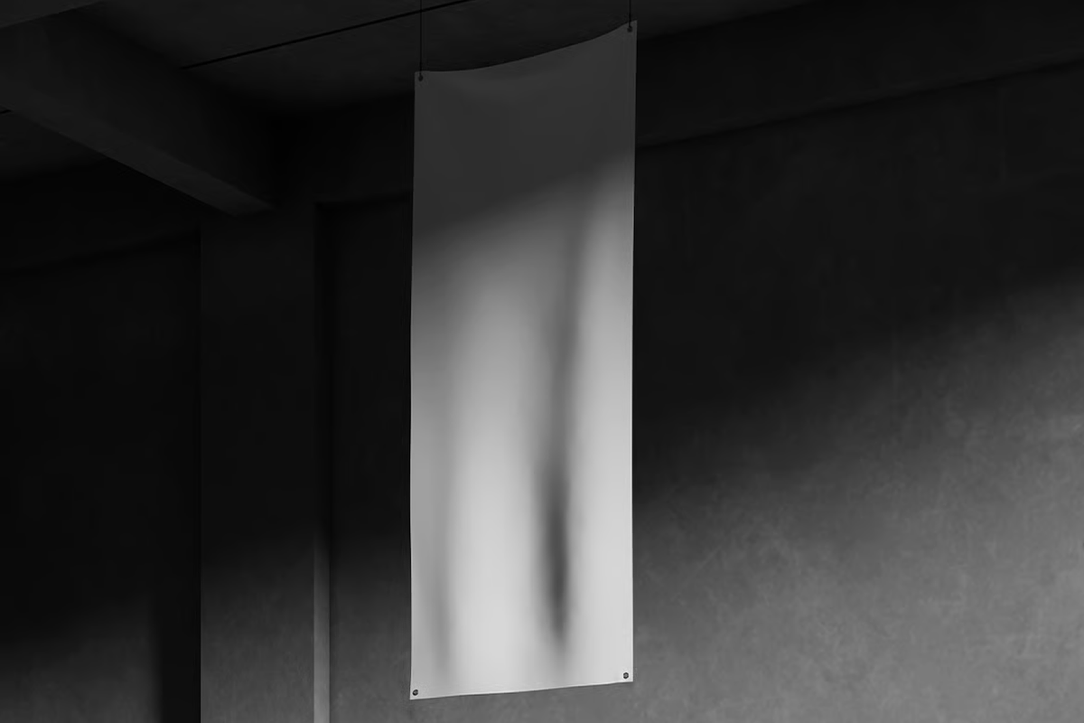Banner Mockup - Hanging Wall Display, an Advertising Mockup by graphicsauce (Photo 3 of 4)