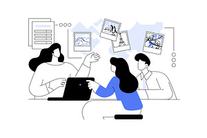 Choose destination isolated cartoon, a Person Illustration by Visual Generation