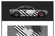 Sleek Striped Truck Wrap, an Object Illustration by CarWrap design (Thumbnail 2 of 4)