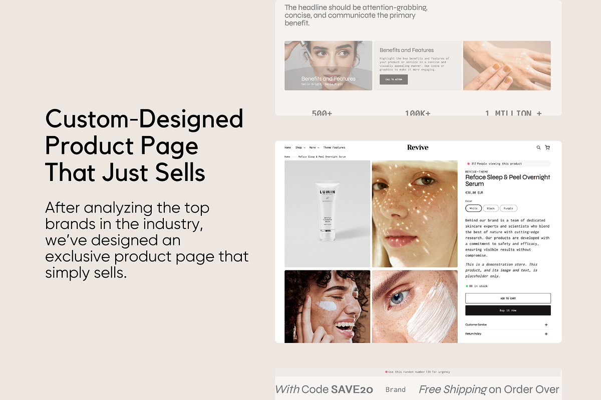 Revive Shopify Theme, a Shopify Template by Lumin Lab (Photo 3 of 9)